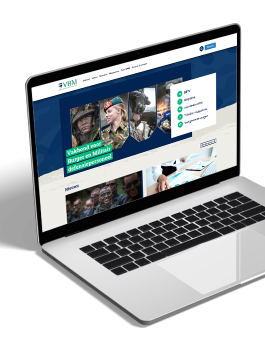Informatieve website voor militaire vakbond