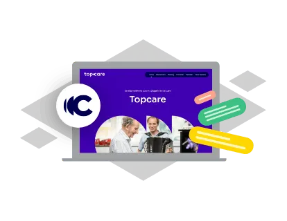 Nieuw **website template** vanuit nieuwe identiteit
